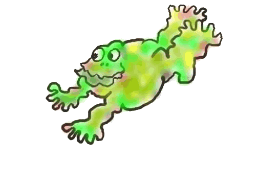 flying frog gif 24K