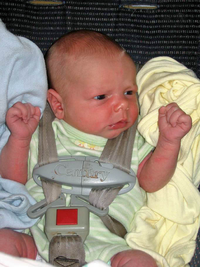 Peter in car seat 7/27/07